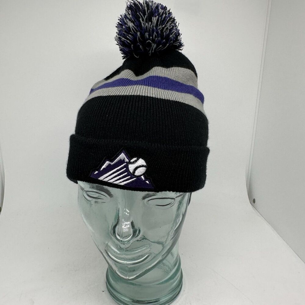 Colorado Rockies Hat Cap Mens One Size Black MLB Baseball Xfinity Knit Beanie